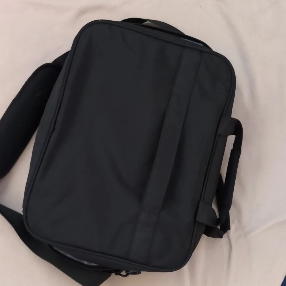 Black Quilted Laptop Bag